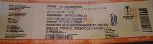 TICKET UEFA Europa League 2016/17 Inter Mailand - Southampton - Picture 1 of 1