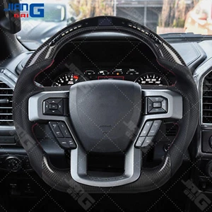 Real Carbon Fiber LED Sport Steering Wheel Fit Ford F150 Raptor 2015-2020 - Bild 1 von 8