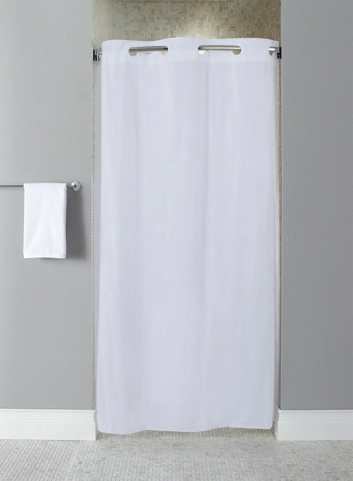 Hookless HBH10GA014274 Shower Curtain White 74 in L 42 in W