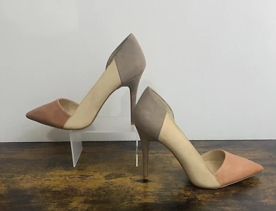 Tacones Steve Madden Color Block Talla 7.5M Cuero Stiletto Foto 1 de 4