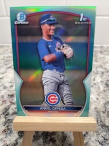 2023 Bowman Chrome 1st  59/125 Angel Cepeda Aqua Refractor BCP-205 Chicago Cubs
