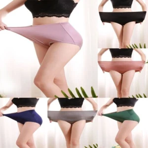 Slip donna mutandine casa lingerie mutandine raso senza cuciture sexy pantaloncini setosi - Foto 1 di 19