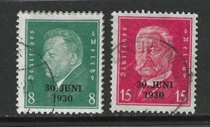 Germany 1930 complete set Allied Forces leaving Rhineland used - Picture 1 of 1