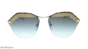 BVLGARI Occhiali da sole di design donna BV6109 2788G Oro pallido/Grigio lenti sfumate 62 mm - Foto 1 di 5