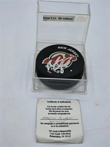 Martin Brodeur Signed NHL Hockey Puck - Picture 1 of 5