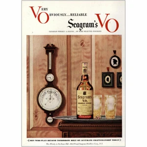 1948 Seagrams VO: Men Who Plan Beyond Tomorrow Vintage Print Ad - Picture 1 of 1