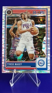 Tyrese Maxey 2023-24 Hoops Premium Stock #144 Philadelphia 76ers Silver Pulsar - Picture 1 of 2