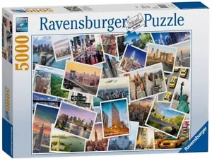 Ravensburger New York Postcards Jigsaw Puzzle 5000 High Quality Pieces - Picture 1 of 1