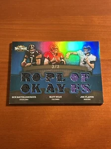2009 TRIPLE THREADS MATT RYAN Ben Roethlisberger Joe Flacco Patch 3/3 Jersey - Picture 1 of 2