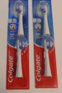 Cepillo de dientes suave con punta de hilo dental sónico Colgate 360 paquete de 2 cabezales de cepillo de repuesto - Lote 2 - Imagen 1 de 2