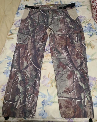 No Trace Dan River Mossy Oak Green Camo  Hunting Pants 2X Adjustable Waist 48X31 - Image 1 of 4