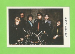 1974-81 Swedish Samlarsaker #210 Roxy Music