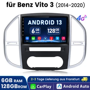Für Mercedes Benz Vito W447 2014-20 DAB+ 128G Android 14 Autoradio GPS WiFi RDS - Bild 1 von 14