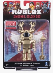 Roblox Simoon68 Golden God Action Series Figur mit exklusivem virtuellen Gegenstand - Bild 1 von 1