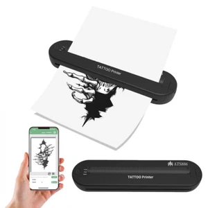 Professional Wireless Thermal Tattoo Stencil Printer 2000mAh W/15 Transfer Paper - Picture 1 of 9
