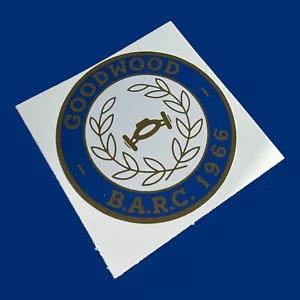 BARC 1966 Goodwood Vinyl Sticker Decal Classic Race Rally Motorsport BRSCC BRDC - Picture 1 of 1