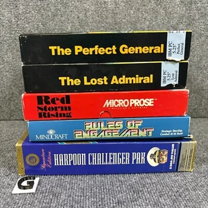 Vintage PC Computer Video Game Lot Strategy IBM Big Box Complete w/ Manual CIB - Picture 1 of 10