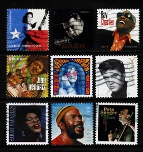Collection OFF paper #4486 #5708 Music Icons (used set of 9) Forever _f304 - Picture 1 of 1