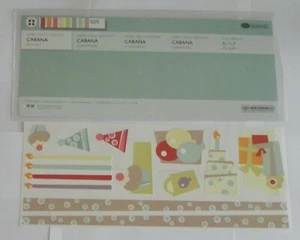 CREATIVE MEMORIES CABANA BIRTHDAY STICKER SHEET JUMBO GL STICKERS BNIP - Foto 1 di 1