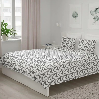 BRAND NEW Ikea LYKTFIBBLA  Queen Duvet Cover + Pillowcases - Image 1 of 4