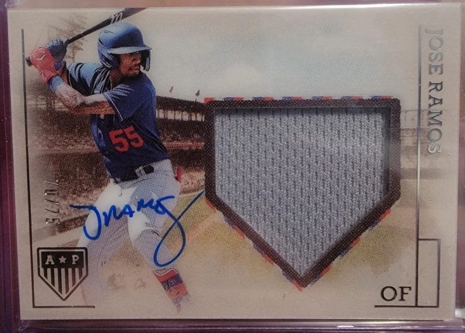Jose Ramos 2023 Chronicles America's Pastime Auto Jersey #PMSJR /75 RC Dodgers - Image 1 of 2