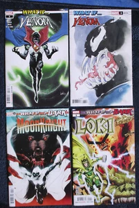 4 Comics WHAT IF Venom #3 + Variante, DARK MOON KNIGHT #1 VARIANT, Dark Loki #1 - Bild 1 von 1