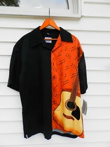 David Carey original man's shirt NWT guitar - Picture 1 of 6