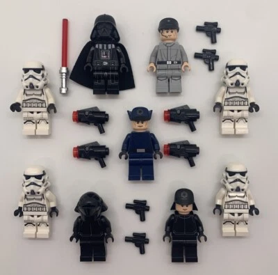 LEGO Star Wars Darth Vader Stormtrooper Imperial Officer Minifigure Lot - Image 1 of 2