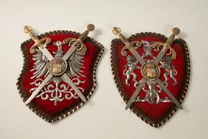 Escudo Toledo España (P4L) Mallorca (JSF6) Cresta Familiar Espadas Cruzadas Águila - Imagen 1 de 11
