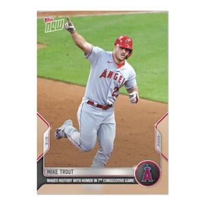 2022 MLB Topps Now #890 MIKE TROUT 7 Game HR Streak Los Angeles Angels *IN HAND* - Picture 1 of 2
