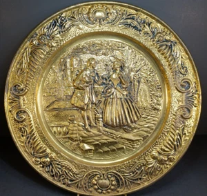 Placas de pared colgantes vintage de latón en relieve Peerage - Romance - Hechas en Inglaterra - Imagen 1 de 11