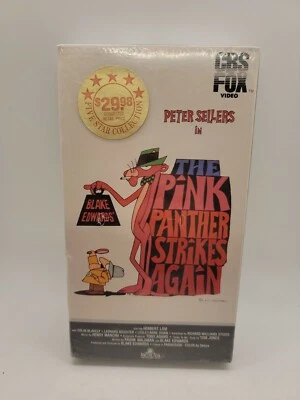 The Pink Panther Strikes Again VHS Factory Sealed CBS FOX WATERMARK VISIBLE  - Image 1 of 4