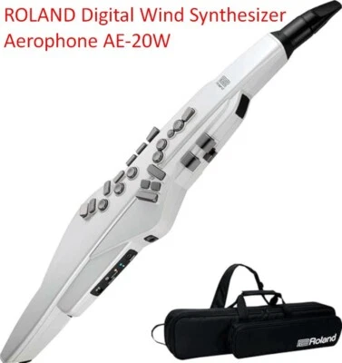 ROLAND Digital Wind Synthesizer Aerophone AE-20W White Model with Special Bag - Image 1 of 4
