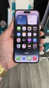 Apple iPhone 14 Pro Max - 128 GB - Space Black (AT&T) - Bat 100% - Read First - Afbeelding 1 van 10