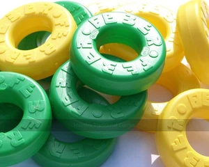 Juego de 42 discos de repuesto para Mega 4 en una línea (21 verde, 21 amarillo) (Reino Unido) - Imagen 1 de 1