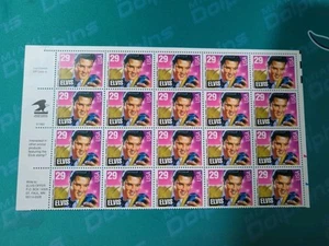 USPS 1992 Elvis Presley Stamps Rock & Roll - Sheet of 20 - 29c Sheet - Picture 1 of 1
