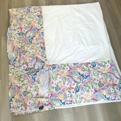 Ralph Lauren Springdale Paisley Queen Bedskirt Floral Dust Ruffle Cotton - Image 1 of 4