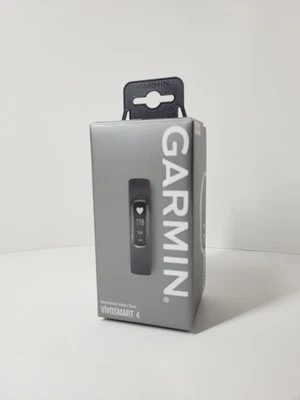 NEW! Garmin Vivosmart 4 Fitness & Heart Rate Activity Tracker GPS Black Size L - Image 1 of 4