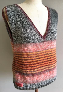 STRICK PULLUNDER DAMEN BUNT GR.M/40 WOLLE SELBSTGESTRICKTE HANDARBEIT - Bild 1 von 10