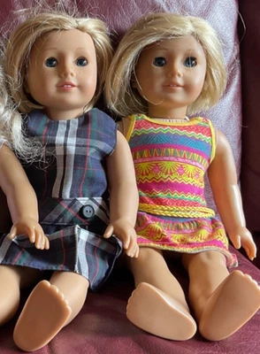 American Girl Lot of 2 Dolls Both are Kit Kittredge CUT HAIR See pics - Image 1 of 4