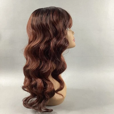 Laverne Wavy #DR2/Auburn Brown Synthetic Full Wig - Image 1 of 4