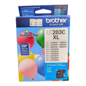 Brother LC203 Cyan Ink Cartridge High Yield LC203CS 1106360 Unsealed Exp 2019.05 - Photo 1/7