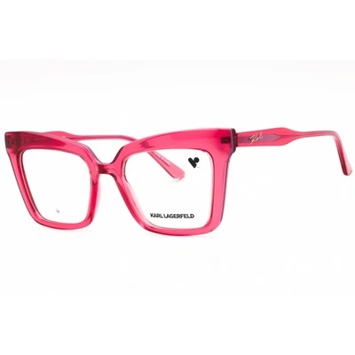 Karl Lagerfeld Women's Eyeglasses Cherry Cat Eye Shape Full Rim Frame KL6136 612 - Image 1 of 2
