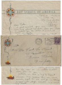 1937 - Lettera di aBoy Scout al primo Jamboree Nazionale di Washington DC - Foto 1 di 1