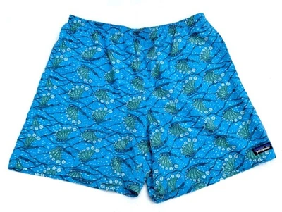 Patagonia Men's Baggies Longs Shorts 6.5" Inseam Hexy Fish Size Large Blue - Image 1 of 4