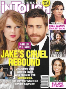 In Touch Magazine Jake Gyllenhaal Sandra Bullock Angelia Jolie Suri Cruise 2011 - Picture 1 of 12