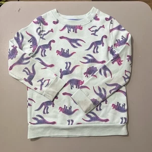 Mädchen Katze und Jack türkis Dinosaurier Sweatshirt S (6/6X) - Bild 1 von 5