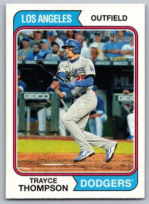 2023 Topps Heritage Trayce Thompson Los Angeles Dodgers #186 - Image 1 of 2