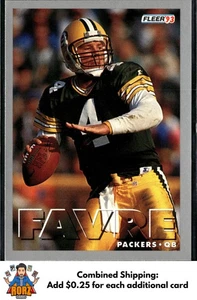 1993 Fleer Shell FACT #10 Brett Favre Green Bay Packers - Bild 1 von 2