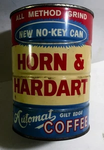 Vintage Horn & Hardart Automat Kaffee Ein Pfund Dose Blechdose - Bild 1 von 4